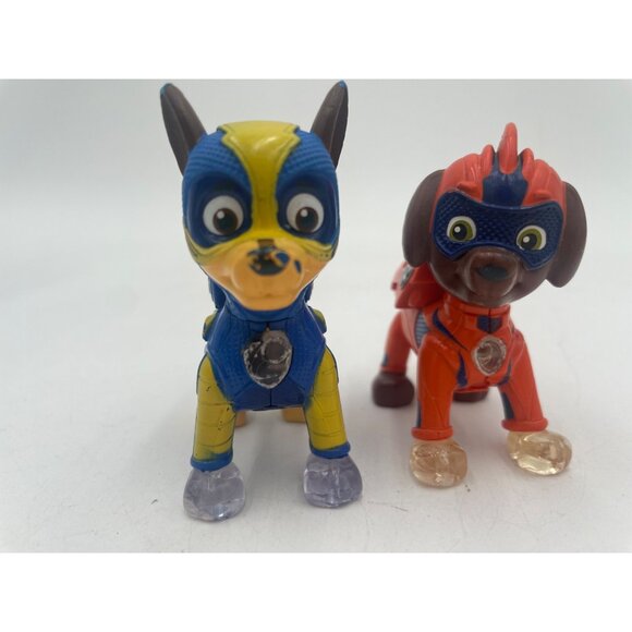 Paw Patrol Light Up Superhero Pups Figures Rocky & Marshall - Picture 9 of 16